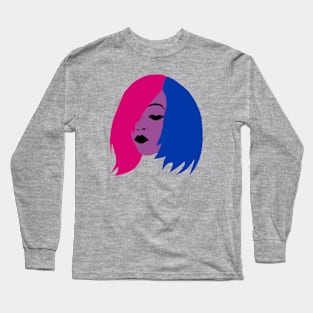 Bisexual Bob Haircut Long Sleeve T-Shirt